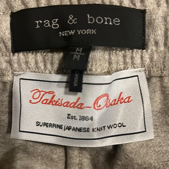 Rag and bone Japanese knit wool sweatpants size medium. Brand new never worn. - Picture 3 of 5